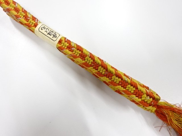 未使用品　正絹　手組帯締め